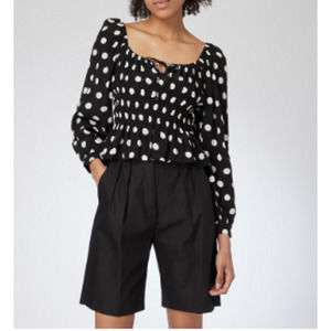 Faithfull‎ the Brand Varena Black Dot Blouse